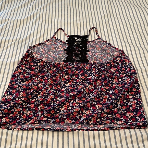 Bundle - dresses Floral Mixed Print Tank Tops - Navy, Black, Multi Floral - Picture 6 of 6